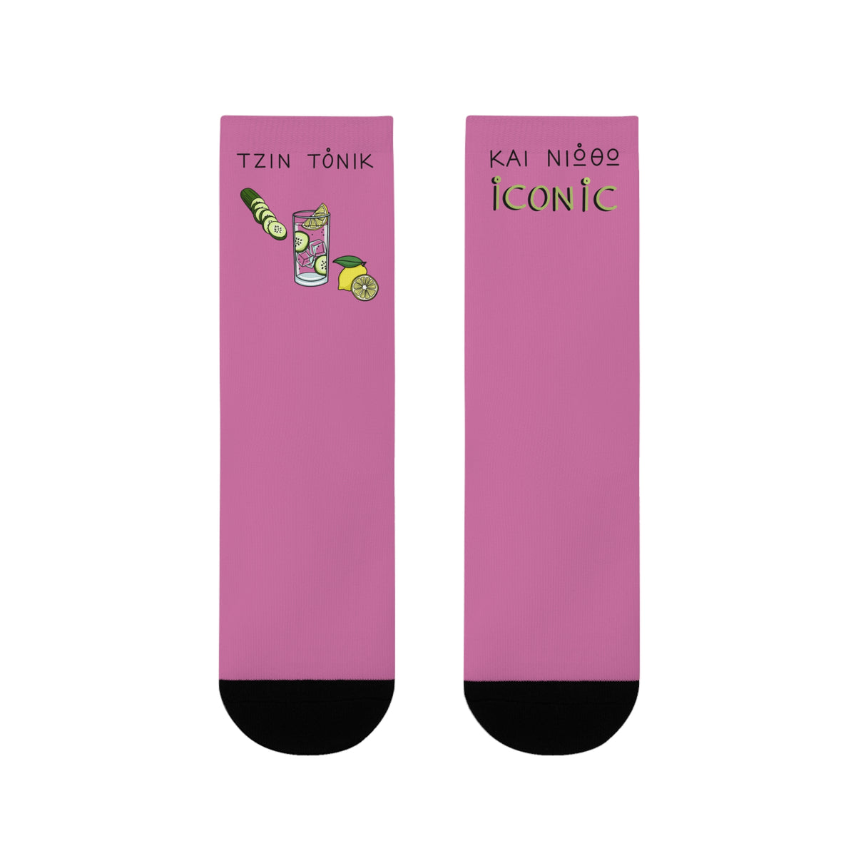 Gin Tonic Socks in Pink